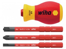 Wiha SoftFinish electric slimVario Stubby Screwdriver Set, 4 Piece £24.99